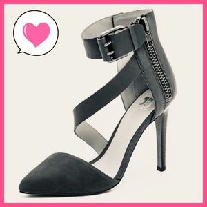 Joe’s Jeans Ali d’Orsay black pumps heels 7 1/2